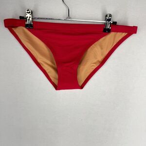 J.Crew Ribbed Bikini‎ Bottoms Bright Pink Ladies Size M NEW